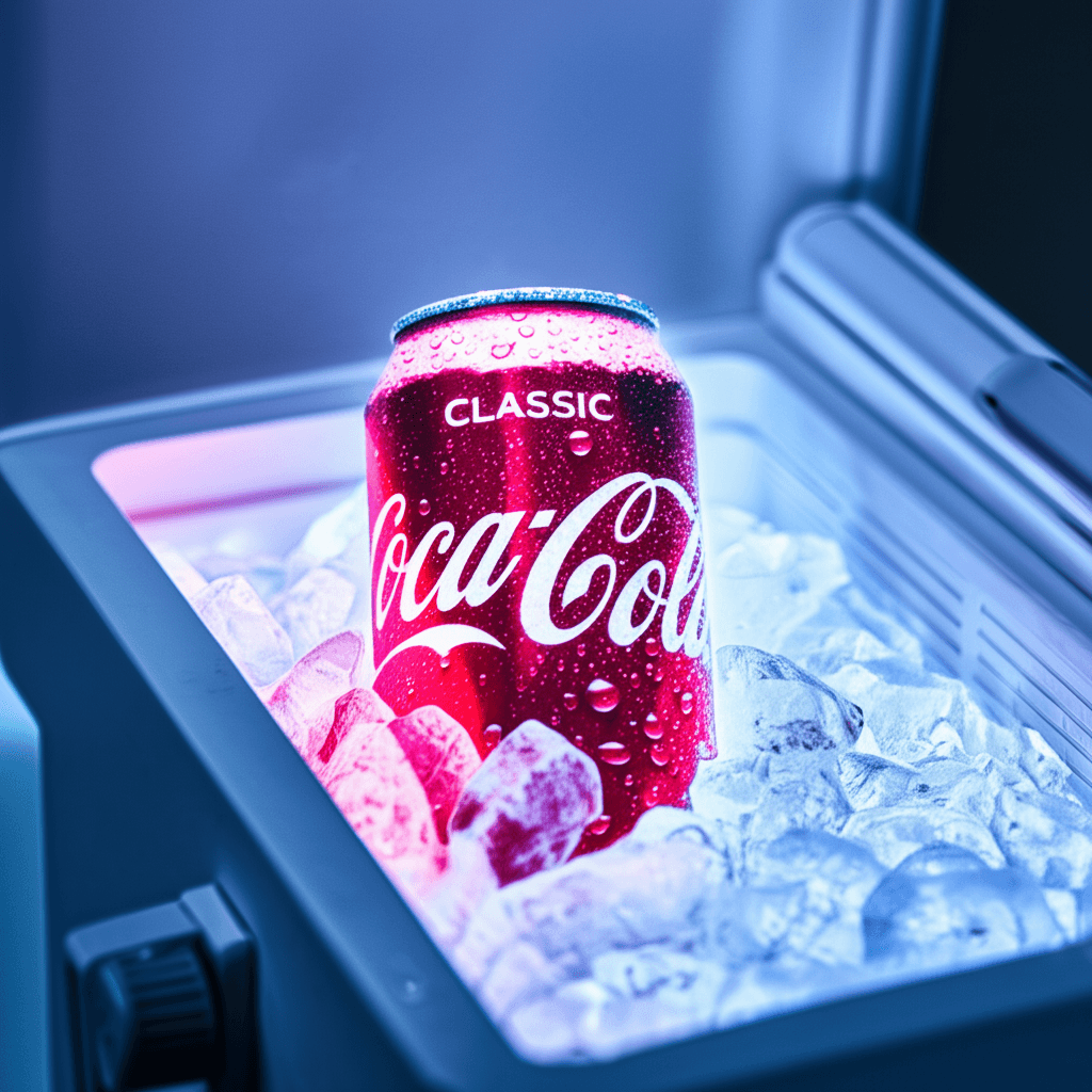 Enhanced Coca-Cola bottle photo